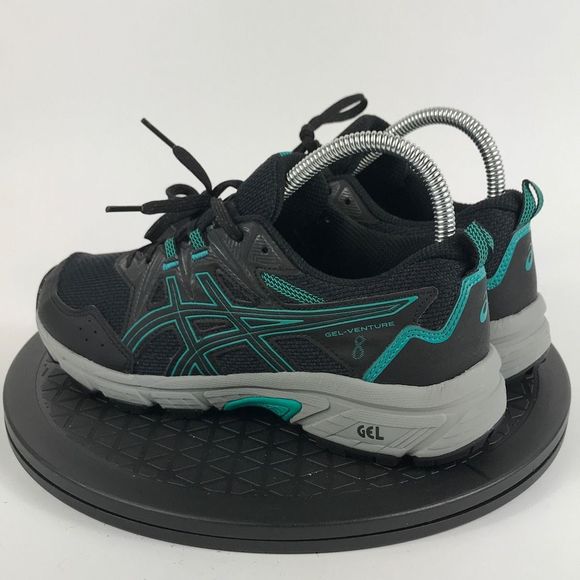 Asics Gel-Venture 8 Black Trail Running Shoes 1012B230 Women’s Size 6.5 - Picture 7 of 11